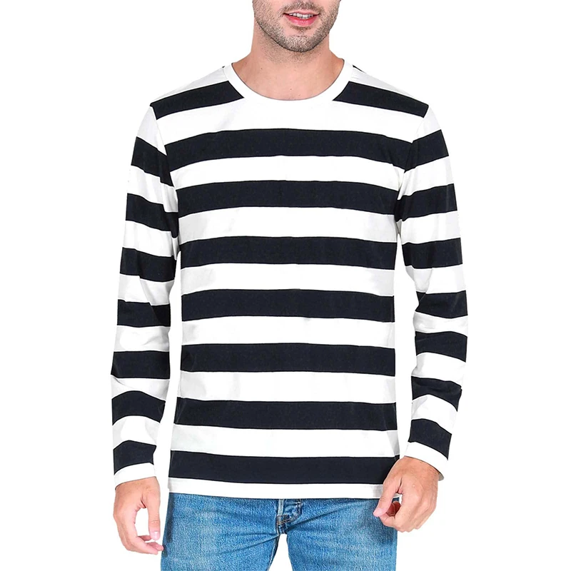 Mens Fashion Clothes - T-shirt à manches longues pour homme,