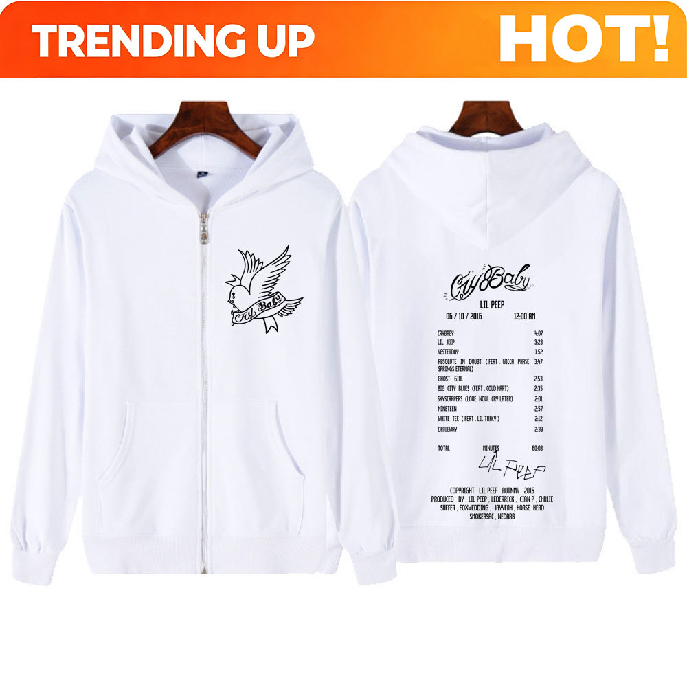 Men'S Fashion Videos - Sweat-shirt à capuche zippé graphique Lil