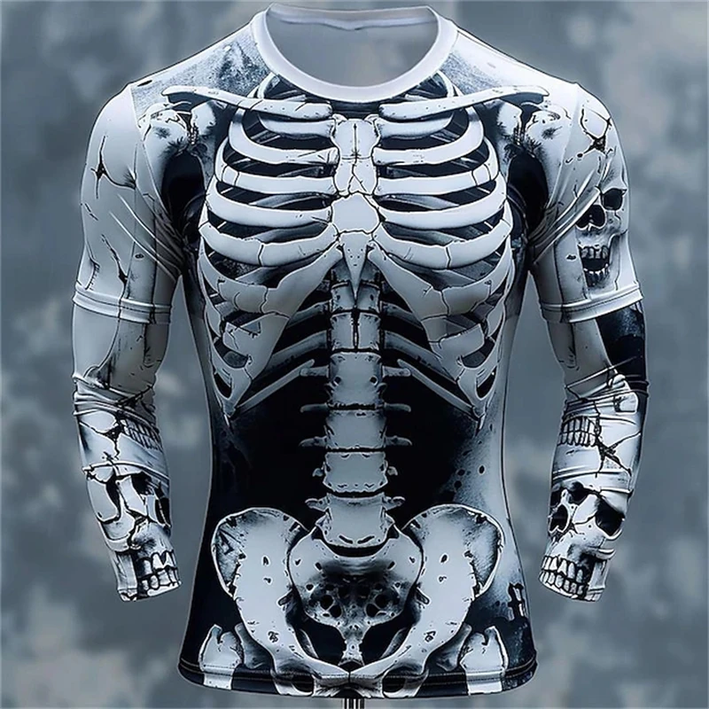 Men'S Fashion T Shirts - T-shirts à motifs de crânes et