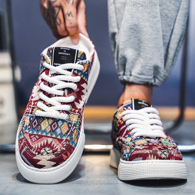 Mens Fashion Trainers - Chaussures en toile pour hommes, pantoufles