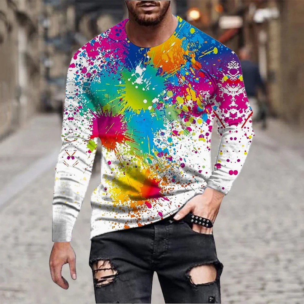 T-shirt à manches longues impr - Men'S Fashion T Shirts avis et prix