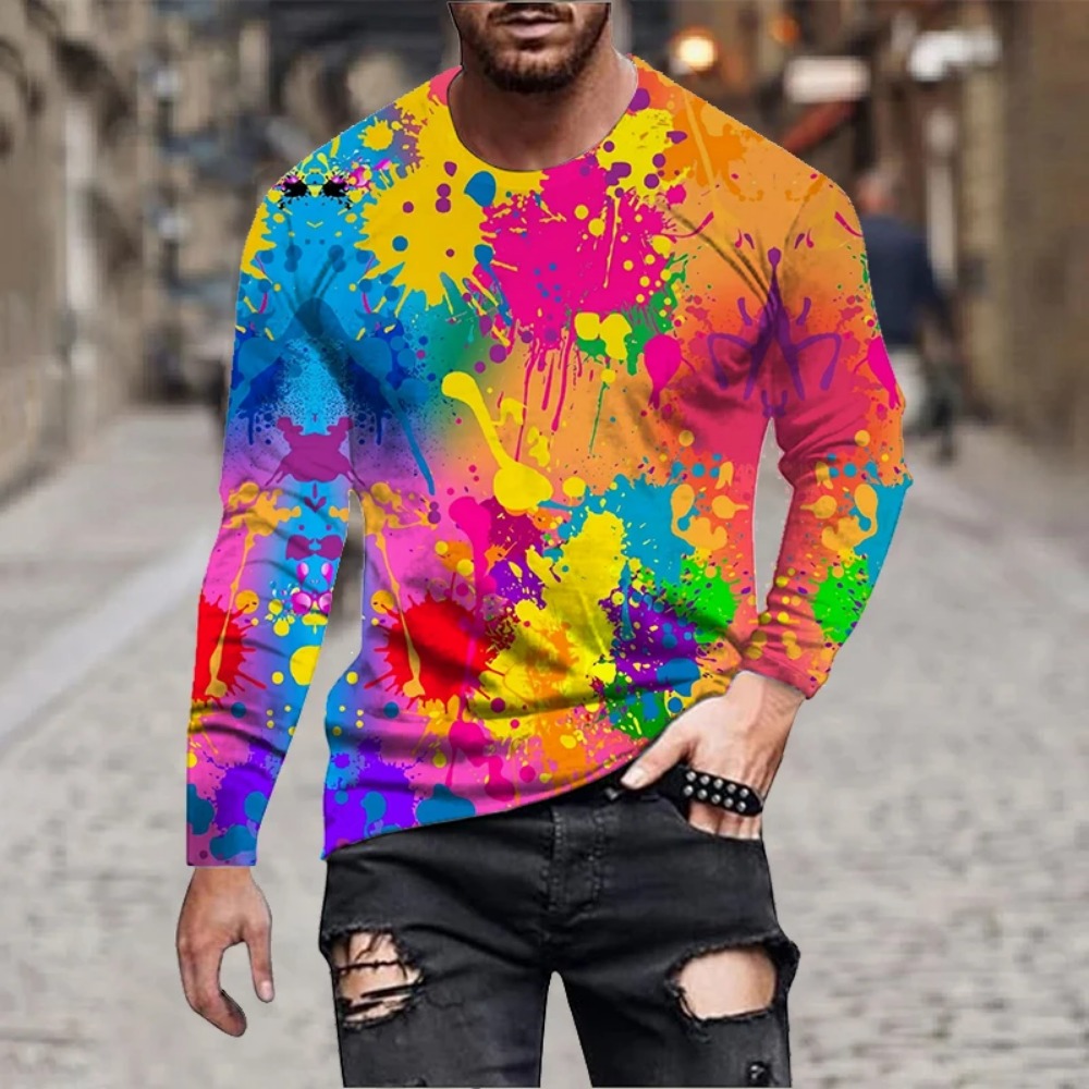 T-shirt à manches longues impr - Men'S Fashion T Shirts avis et prix
