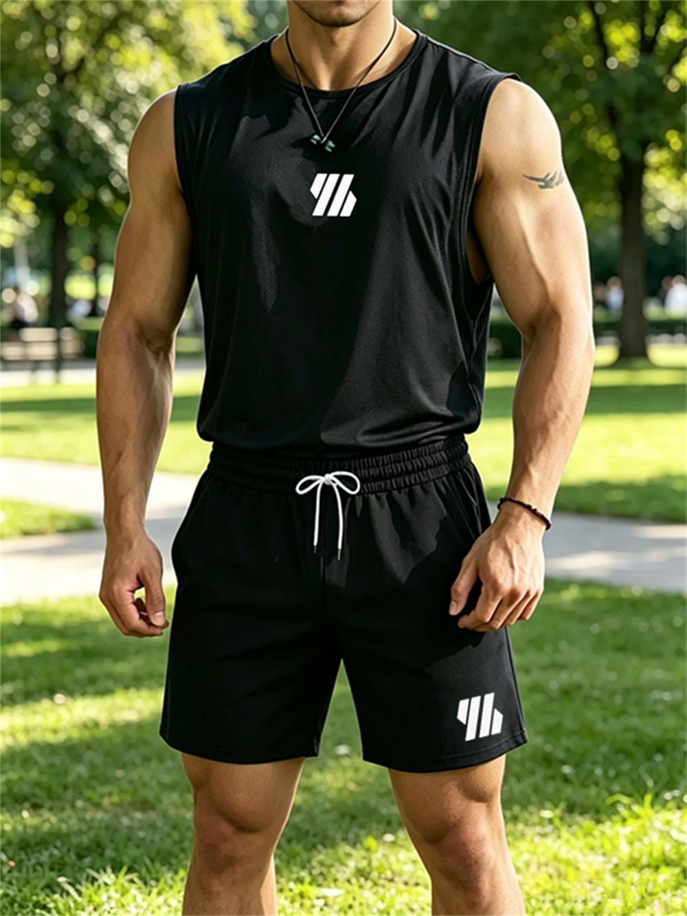 Nouvel ensemble de sport deux  - Mens Fashion Summer avis et prix