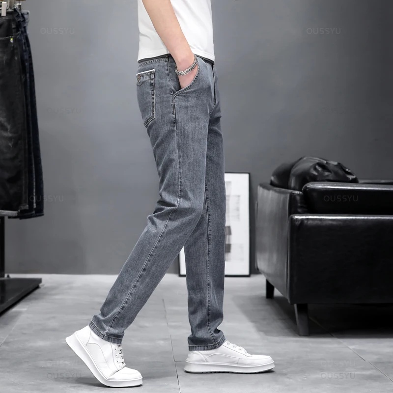 Jeans skinny extensibles pour  - Men'S Fashion Grey Jeans avis et prix