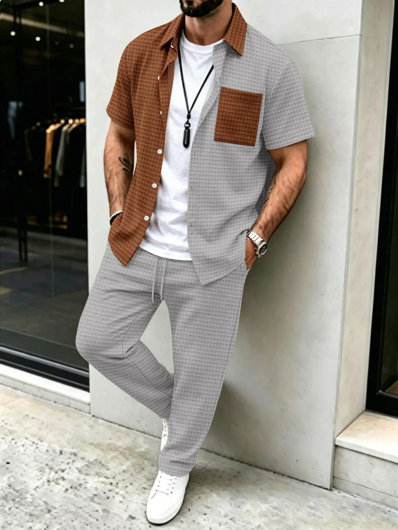 Ensemble chemise et pantalon p - Mens Fashion Clothes avis et prix