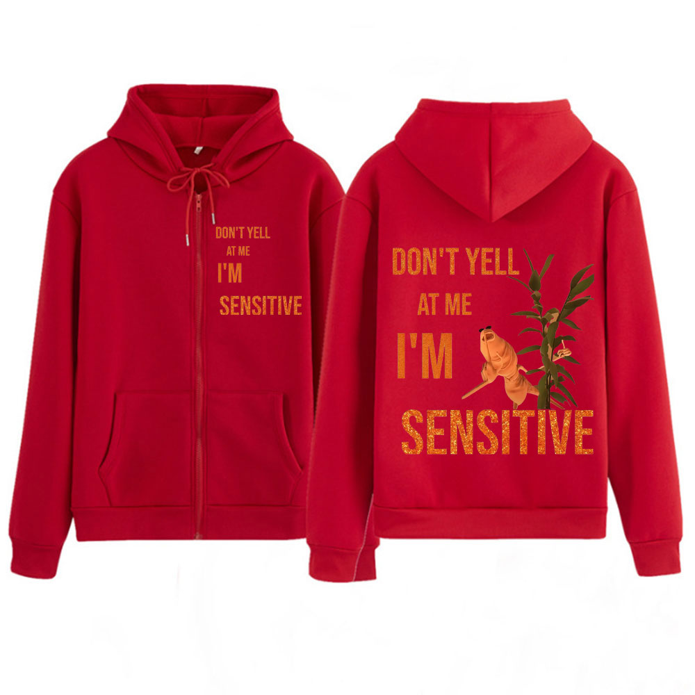 Sweat à capuche drôle avec mot - Mens Fashion Zip Up Hoodies avis et prix